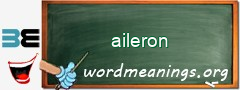 WordMeaning blackboard for aileron